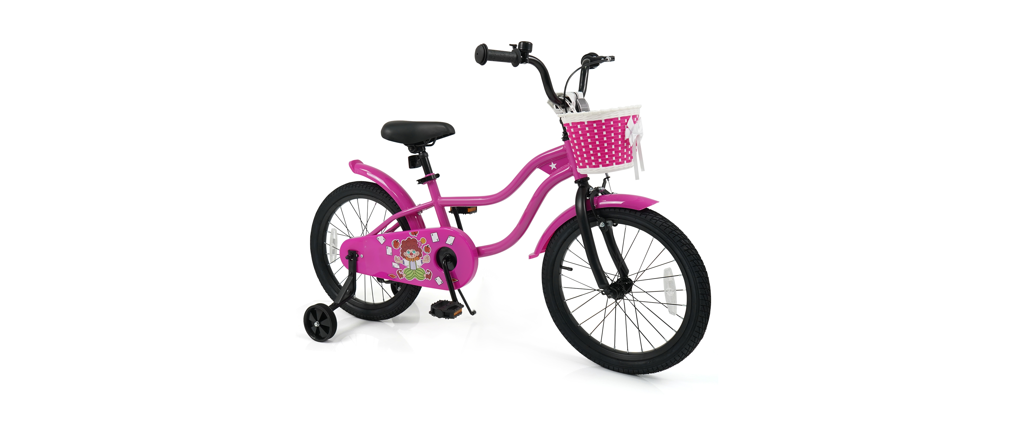 Slickblue Kids Ride On Bike with Training Wheels