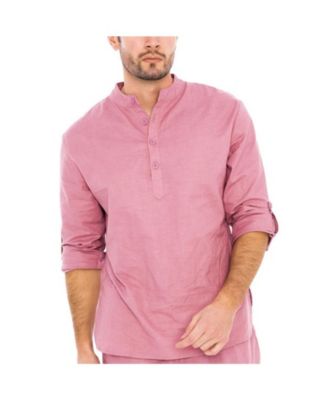 Men's Barry Linen Nehru Collar Shirt