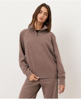 Women's Cloud Knit Quarter Zip Made with Organic Cotton
