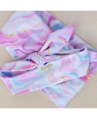Women's Limited Edition Luxe Tube Turban - Cotton Candy Skies Marble