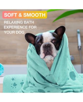 Paws Pattern Microfiber Pet Towel, 55" x 28"