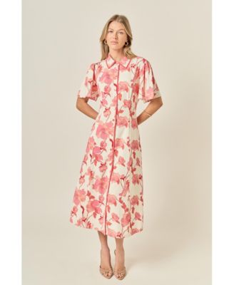 Women's A-Line Mini Shirt Dress