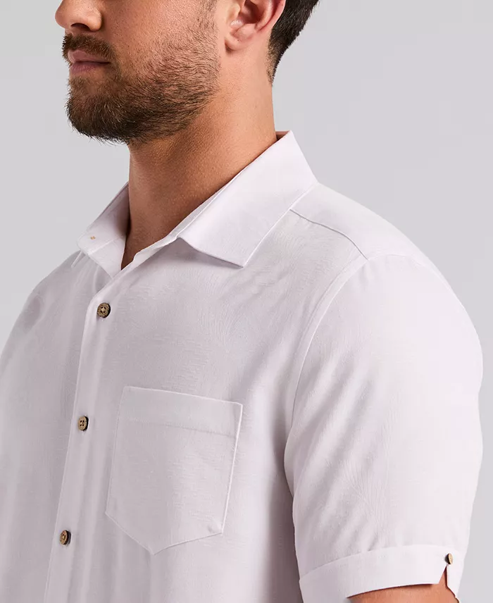Men's Palm Print Short-Sleeve Button-Down Shirt - thumbnail 8