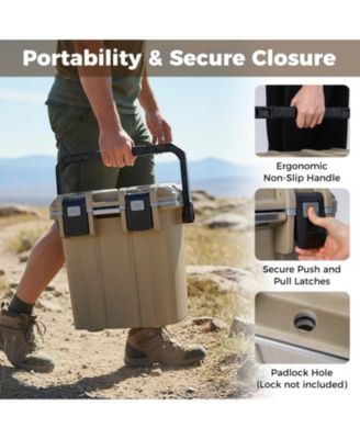 21-Quart Injection Molded Hard Cooler with 5-Day Ice Retention