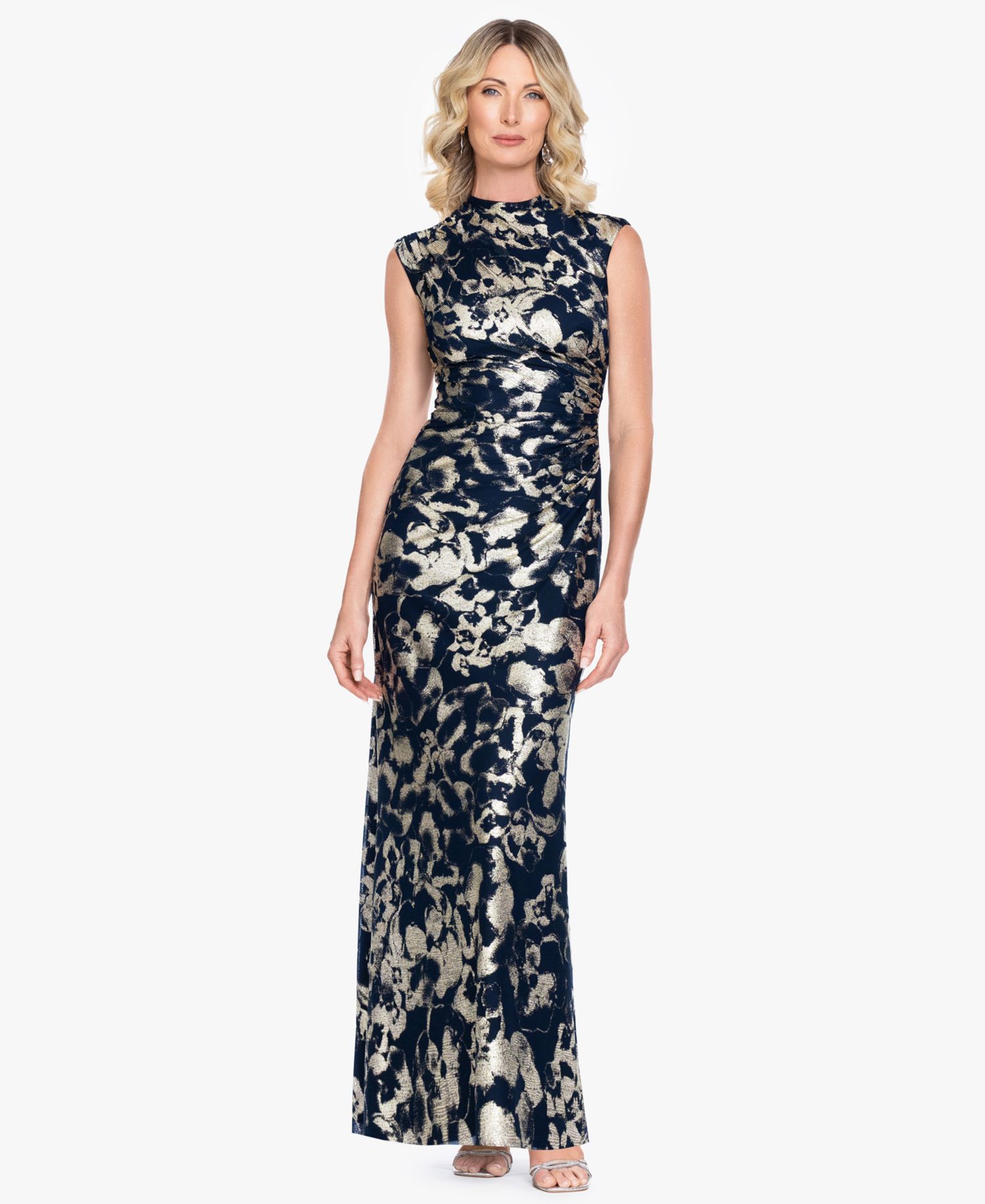 Women's Sleeveless Mock Neck Gown