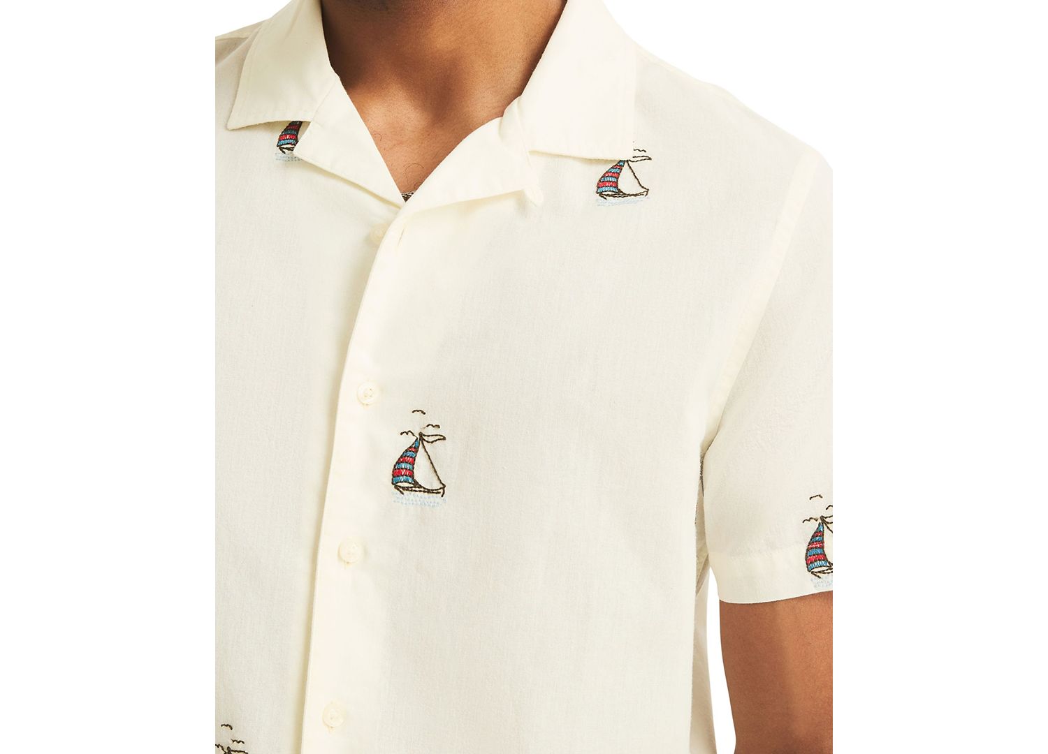 Men's Short-Sleeve Camp Collar Shirt