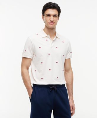 Men's Embroidered Flag Polo Shirt