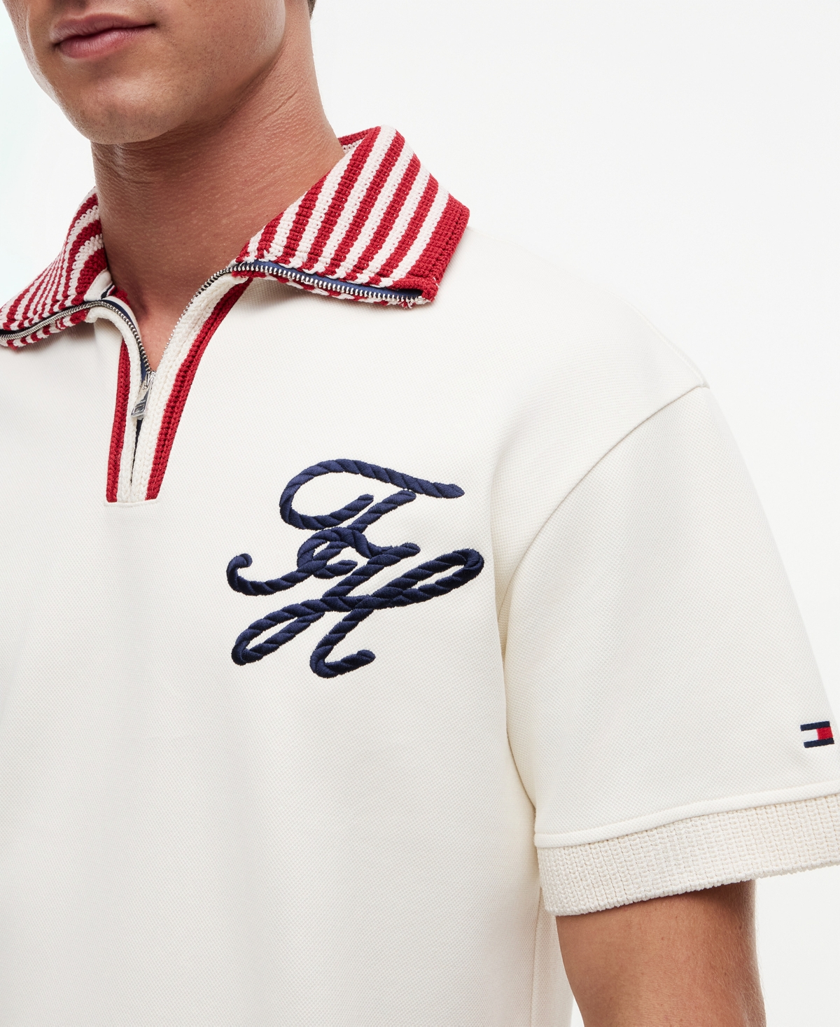 Tommy Hilfiger Men's Regular-Fit Zip Polo Shirt