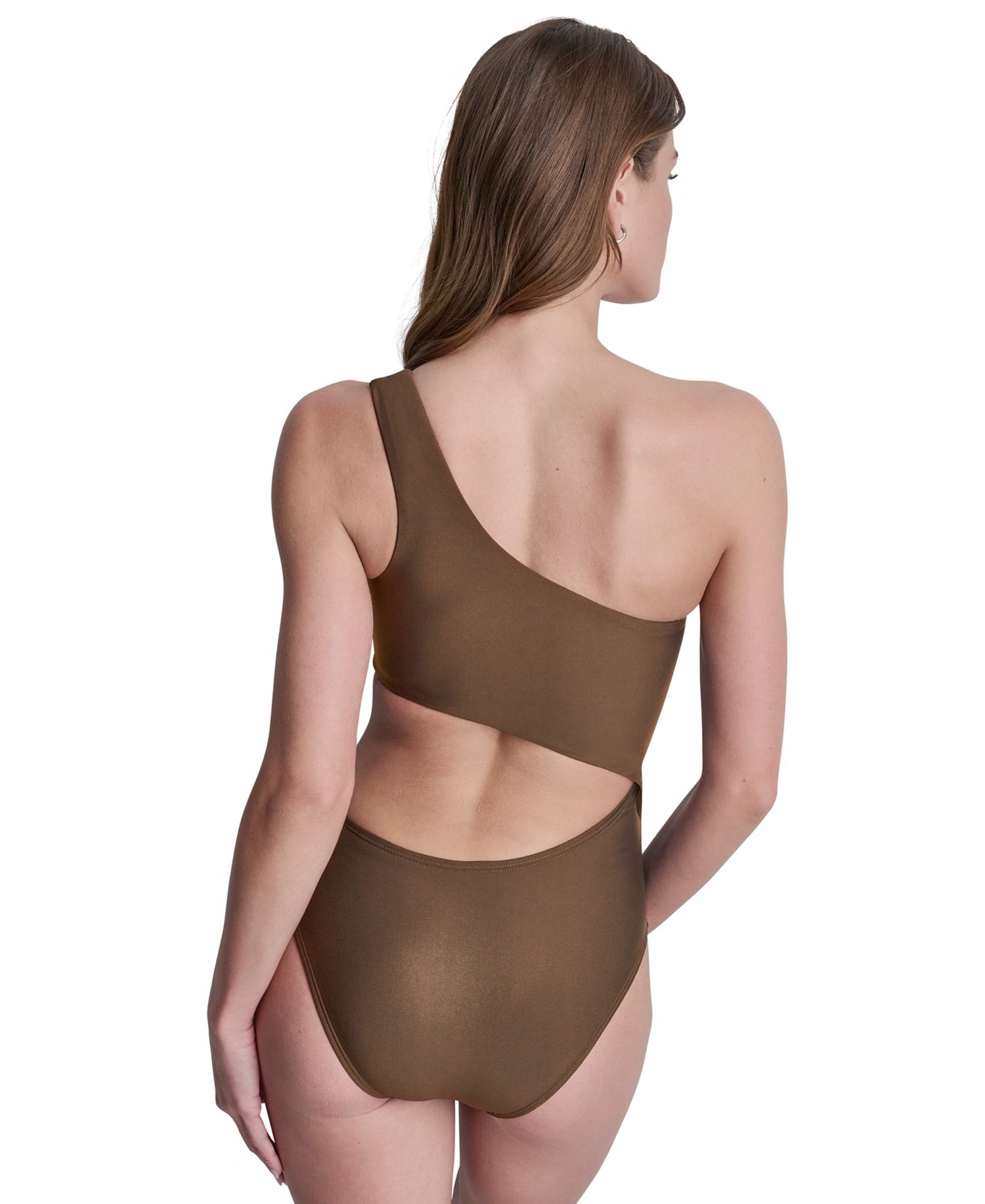 Women's One-Shoulder Cut Out One-Piece Swimsuit