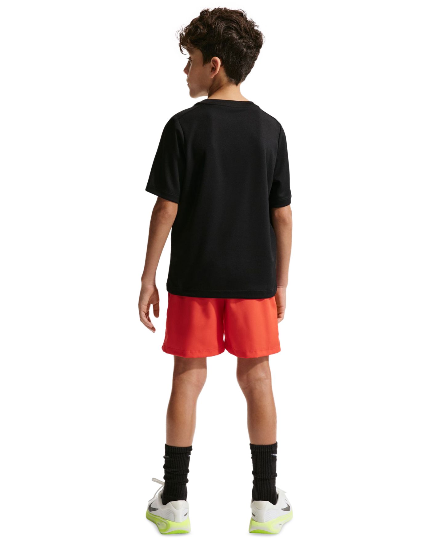 Футболка Nike Dri-Fit Short-Sleeve T-Shirt для мальчиков, цвет: Чёрный / Белый — фото 5