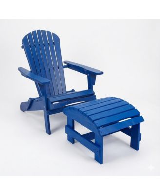 Grand Collection Folding Large Size Adirondack Chair Pine Wood
