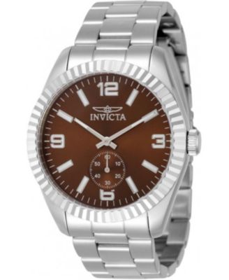 Men's Specialty  Quartz Multifunction Copper Dial Watch