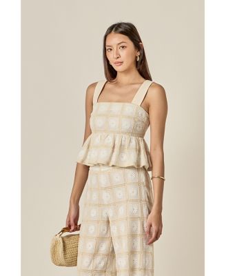 Women's The Bria Crochet Sleeveless Top