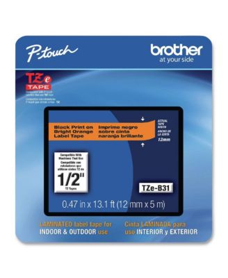 TZEB31CS 0.47 in. x 26.2 ft. TZe Laminated Removable Label Tapes