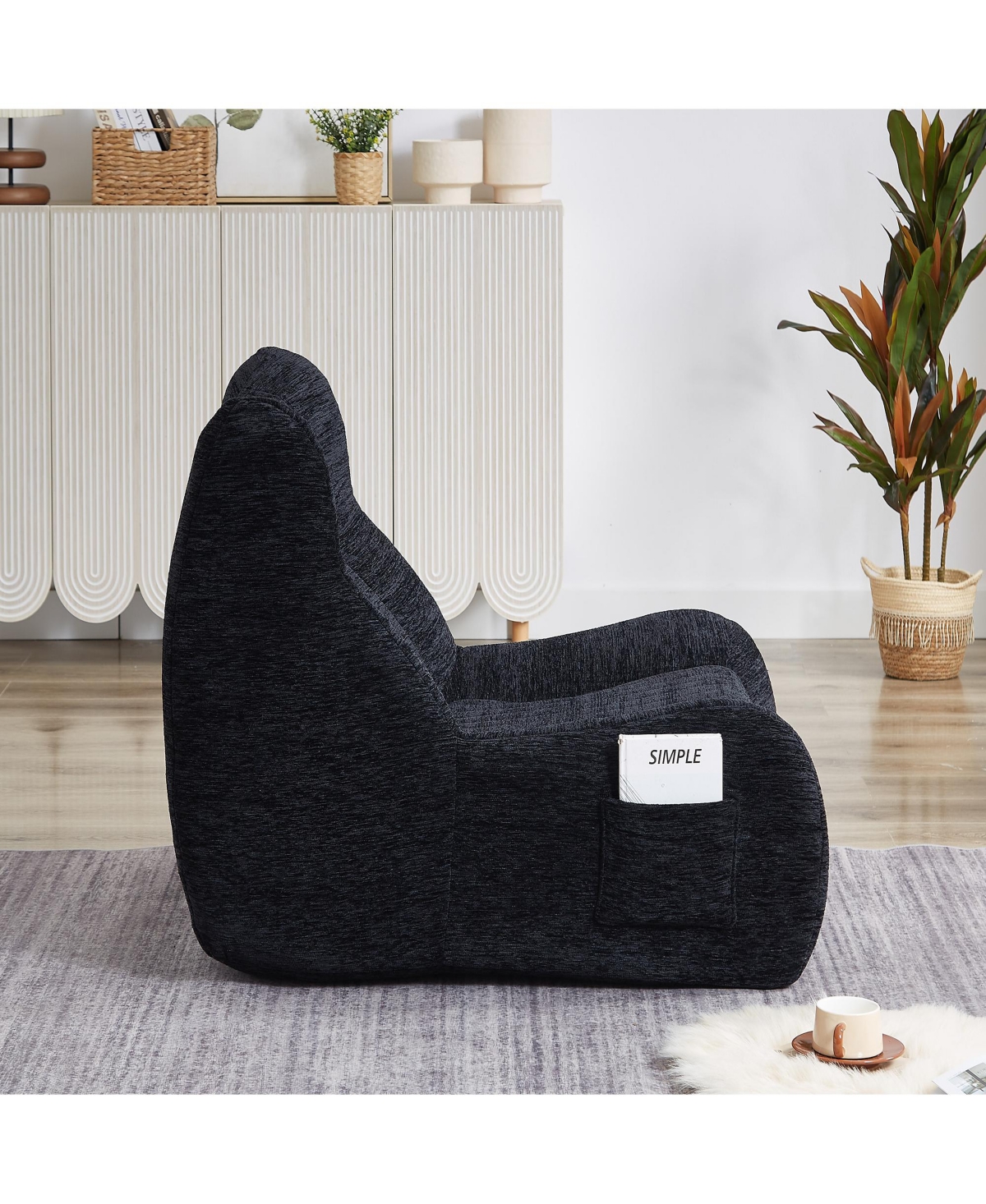 Streamdale Furniture Oversized Bean Bag Chair with Armrests - Comfy Lounge Sofa