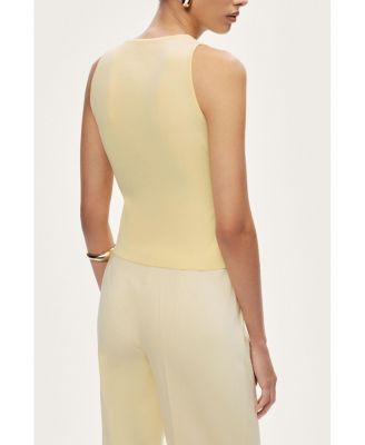 Women's Floral Cut-Out Knit Top