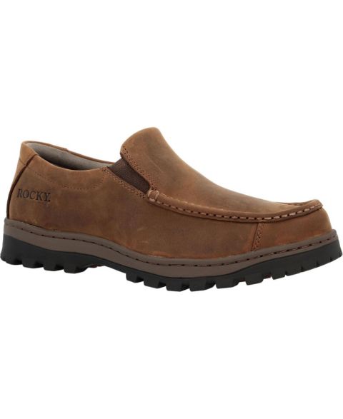 Мужские туфли ROCKY Outback LTE Moc Toe Loafer Outdoor, цвет: Коричневый