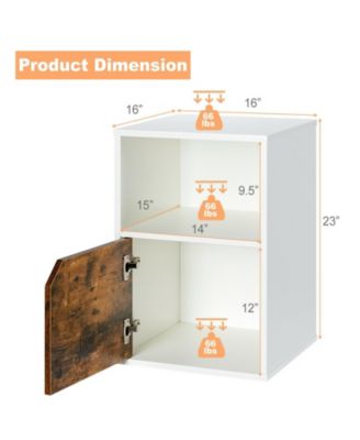 Set of 2 Nightstands Side End Table for Living Room