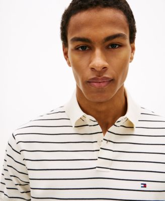 Men's Cotton Classic Fit 1985 Striped Polo Shirts