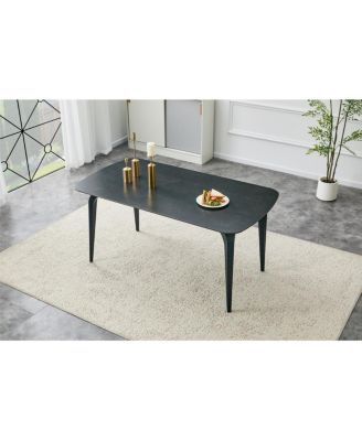 Vic Dark Sintered Stone Dining Table