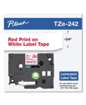 TZE242 0.7 in. x 26.2 ft. TZe Standard Adhesive Laminated Labeling Tape