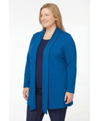 Plus Size 2-Fer Cardigan & Attached Lace Tunic