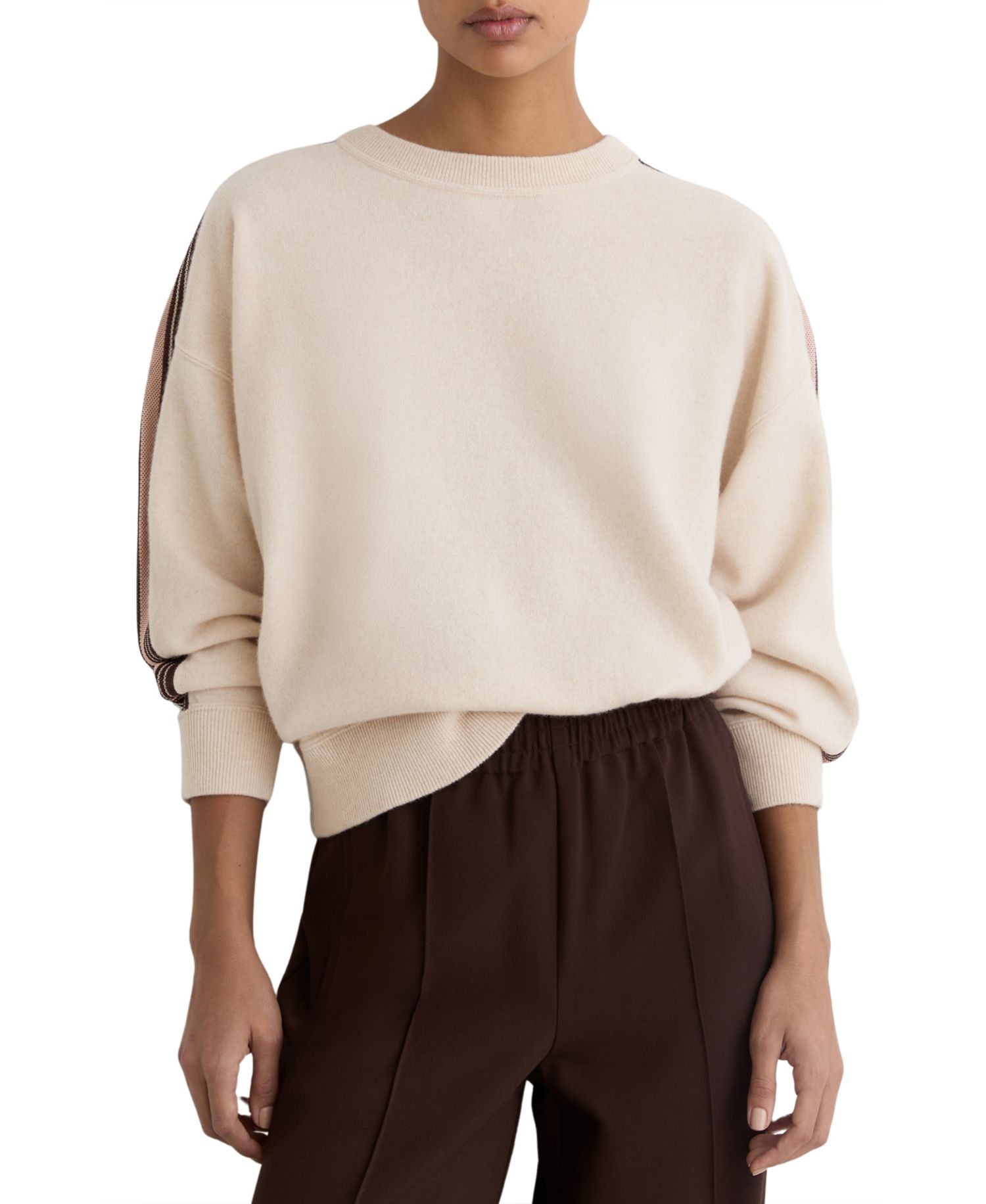 Women's Carli Wool-Cashmere Side-Stripe Jumper
