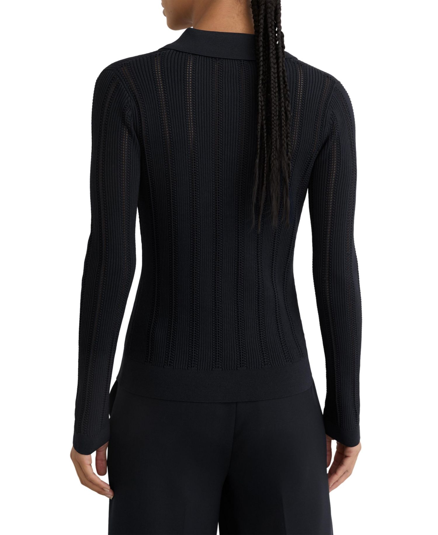 Women's Harri Button-Through Knitted Top with Collar