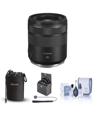 RF 85mm f/2 Macro IS STM Lens, Bundle with ProOptic 67mm Filter Kit, Cleaning Kit, Lens Pouch, Lens Cap Tether