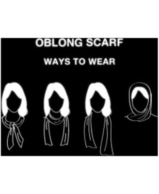 Watercolor Mia Floral Oblong Scarf