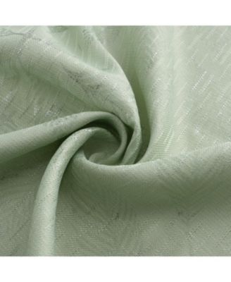 Bexley Foil Jacquard Polyester Window Curtain Grommet Panel 52" x 84"