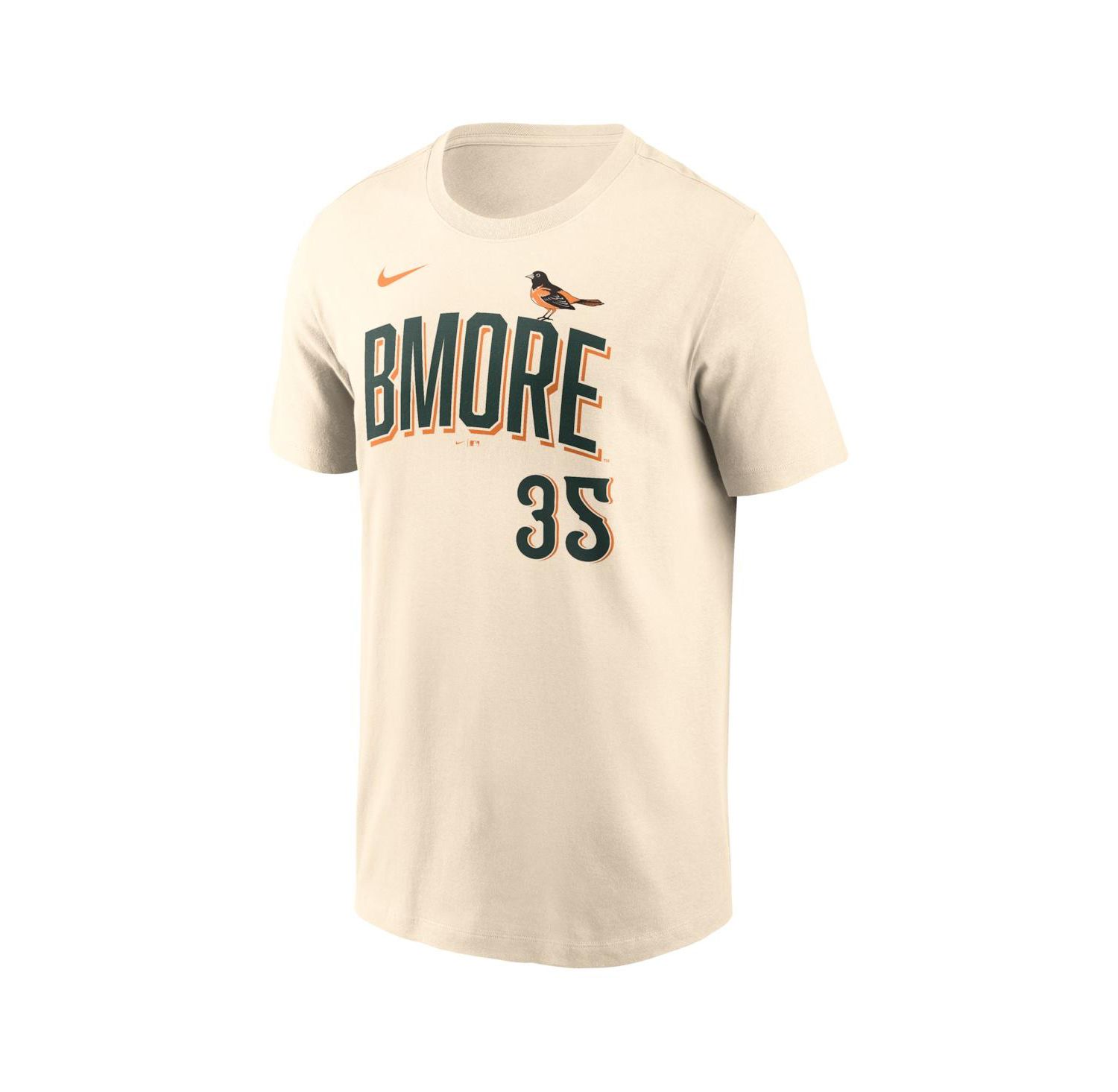 Men's Adley Rutschman Natural Baltimore Orioles 2026 City Connect Name & Number T-Shirt