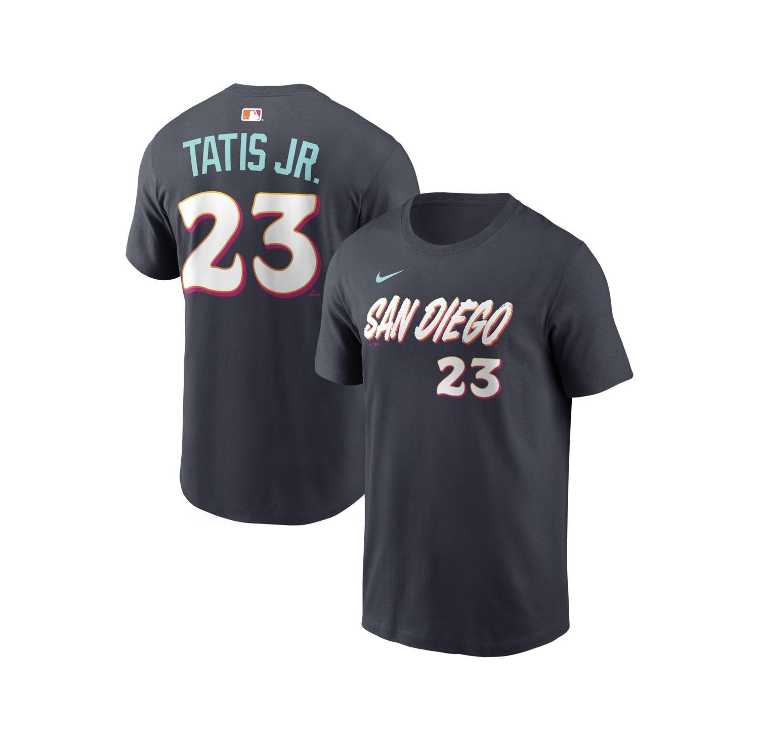 Men's Fernando Tatis Jr. Black San Diego Padres 2026 City Connect Name & Number T-Shirt