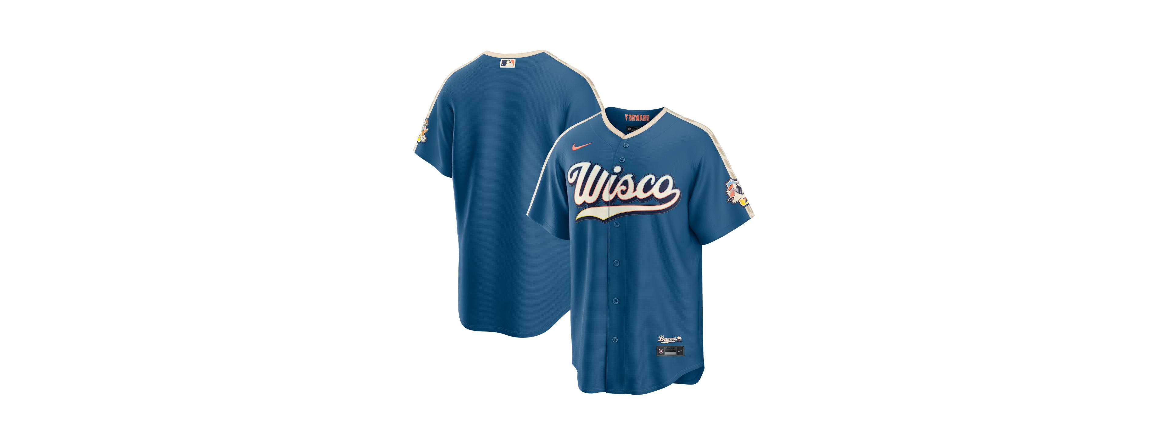 Nike Men's Mineral Blue Milwaukee Brewers 2026 City Connect Stadium Jersey
