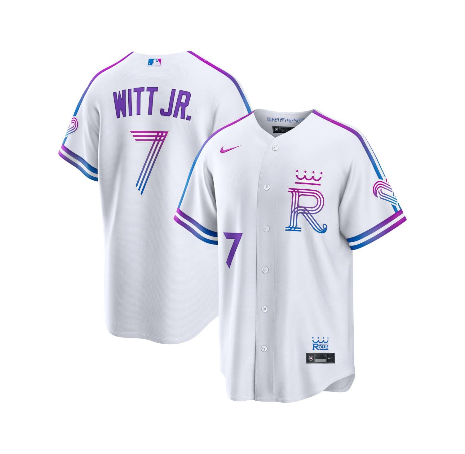 Men's Bobby Witt Jr. White Kansas City Royals 2026 City Connect Stadium Jersey
