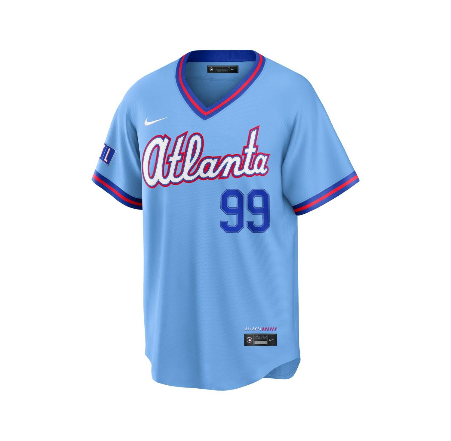 Men's Spencer Strider Powder Blue Atlanta Braves 2026 City Connect Stadium Jersey