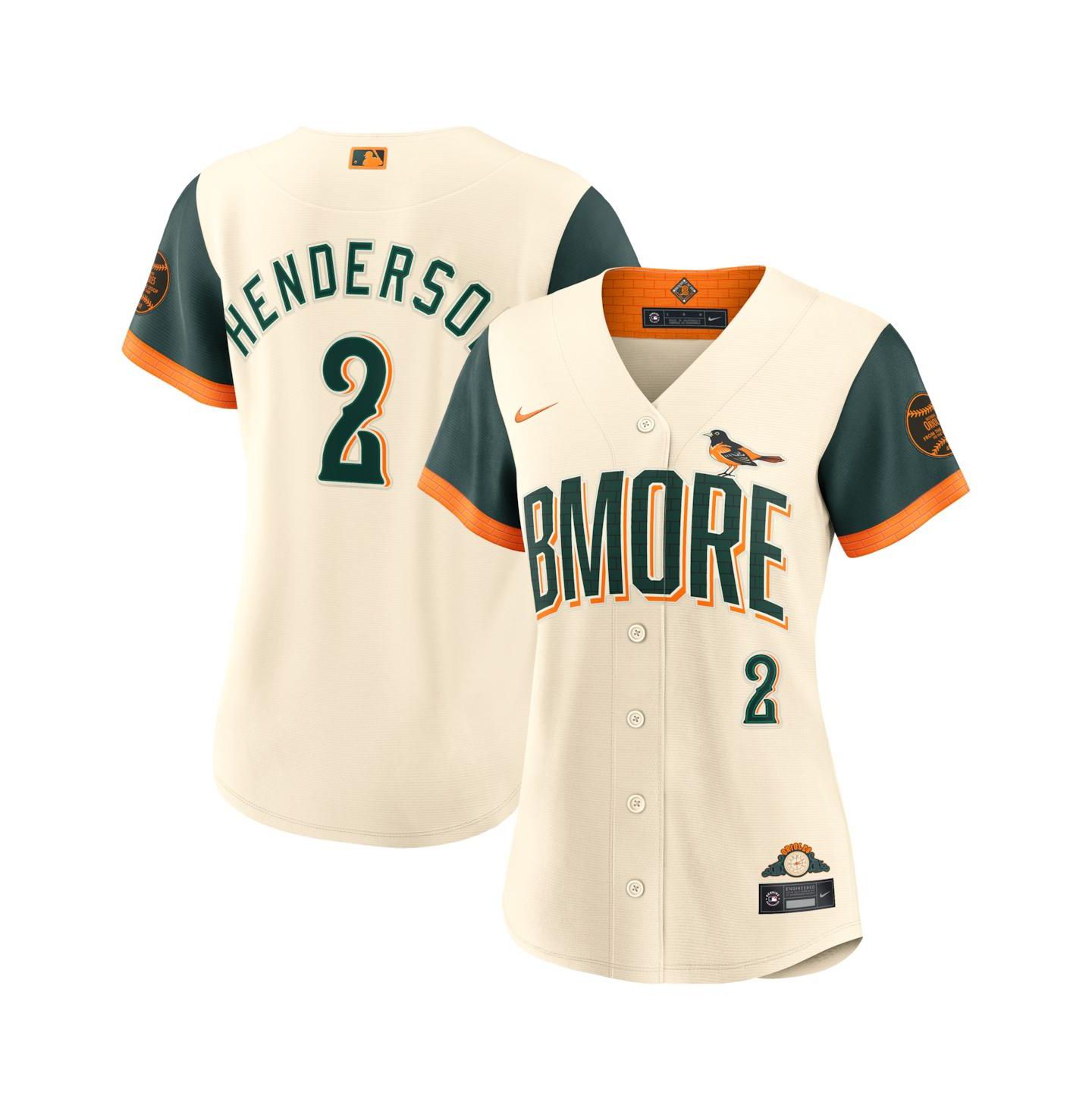 Женский топ Nike Gunnar Henderson Natural Baltimore Orioles 2026 City Connect Stadium Jersey — фото 1