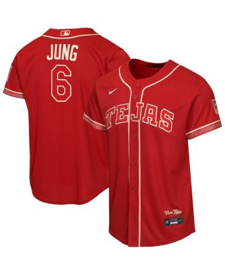 Big Boys and Girls Josh Jung Red Texas Rangers 2026 City Connect Stadium Jersey