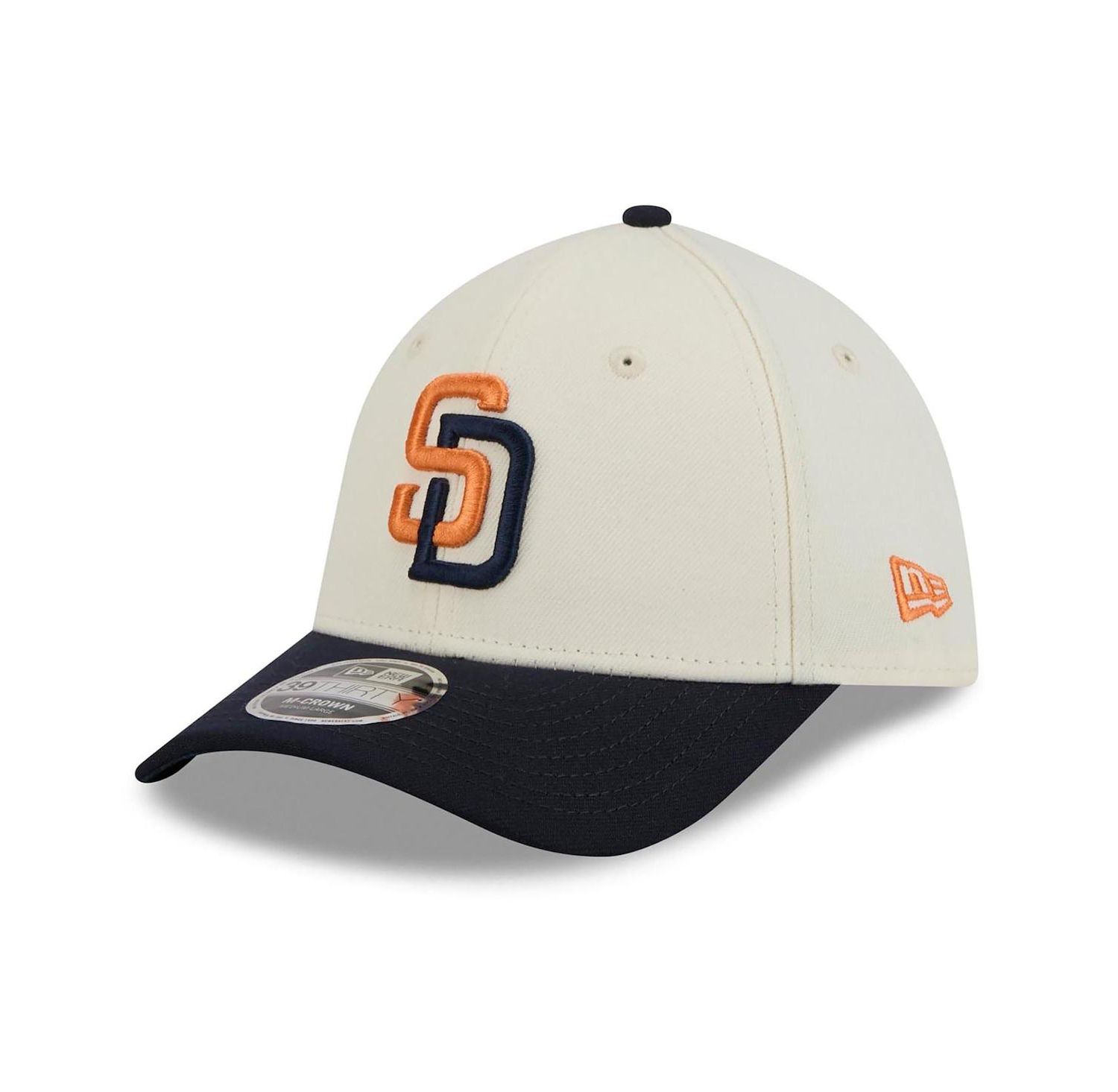Men's Cream/Navy San Diego Padres 2026 City Connect M-Crown 39THIRTY Flex Hat
