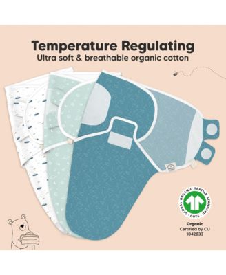 3pk Soothe Baby Swaddle, Organic Baby Swaddle Sleep Sacks, Newborn, Infant Swaddle Sack