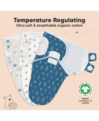 3pk Soothe Baby Swaddle, Organic Baby Swaddle Sleep Sacks, Newborn, Infant Swaddle Sack