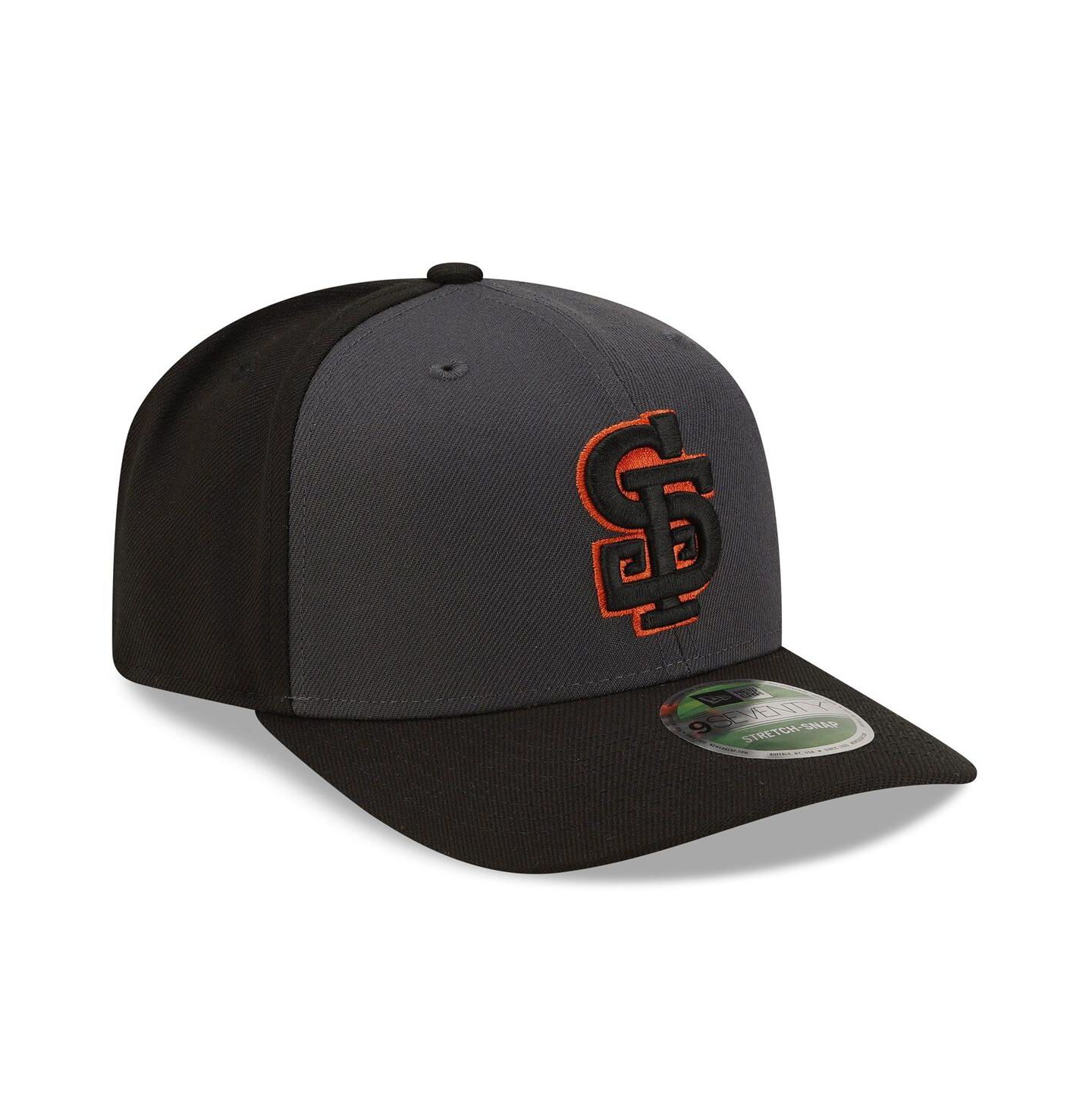 Мужская кепка New Era Gray/Black San Francisco Giants Player Replica Alternate 9SEVENTY Adjustable Hat — фото 3