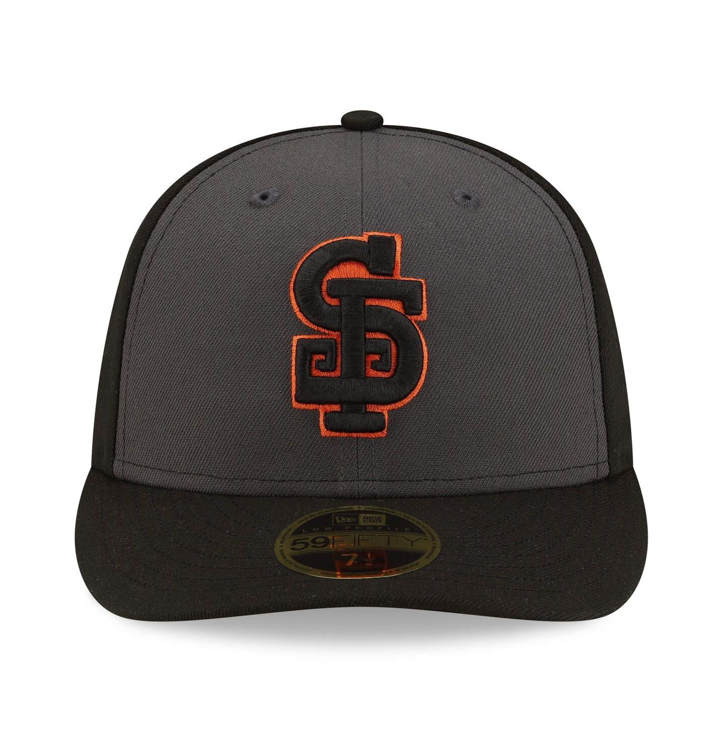 Мужская кепка New Era Gray/Black San Francisco Giants Authentic Collection Alternate Low Profile 59FIFTY Fitted Hat — фото 2