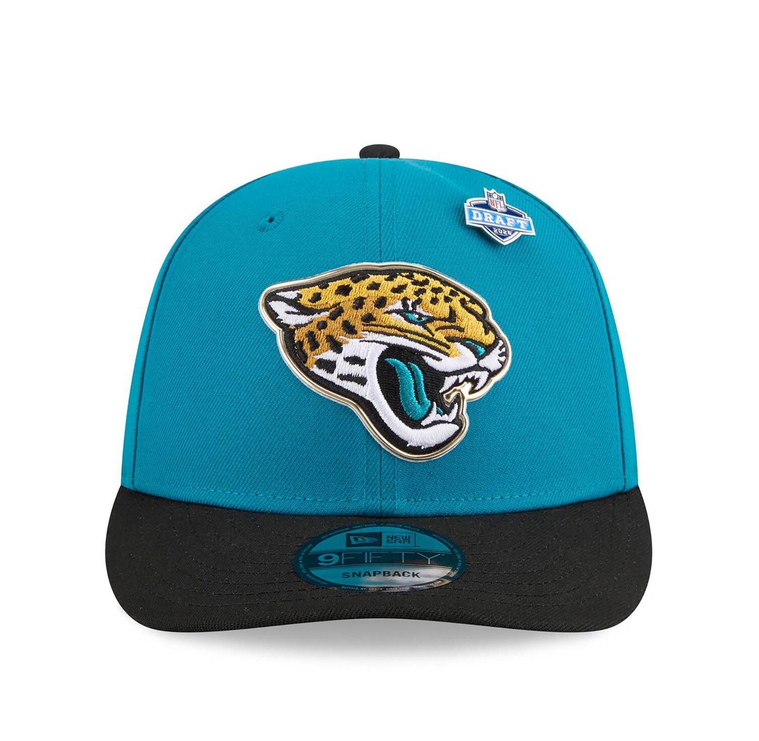 Men's Teal/Black Jacksonville Jaguars 2026 NFL Draft On Stage Pre-Curved 9FIFTY Snapback Hat