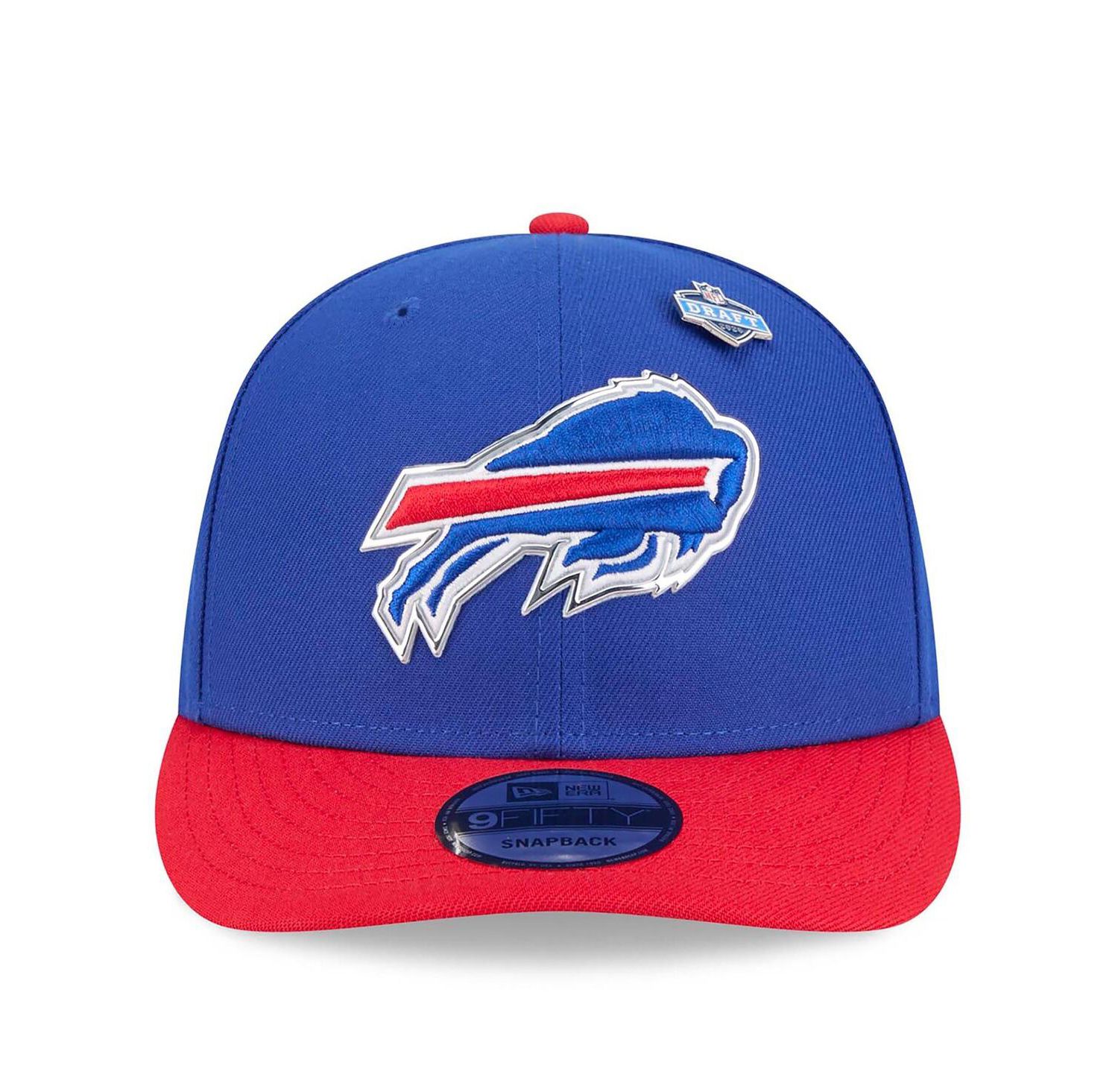 Men's Royal/Red Buffalo Bills 2026 NFL Draft On Stage Pre-Curved 9FIFTY Snapback Hat