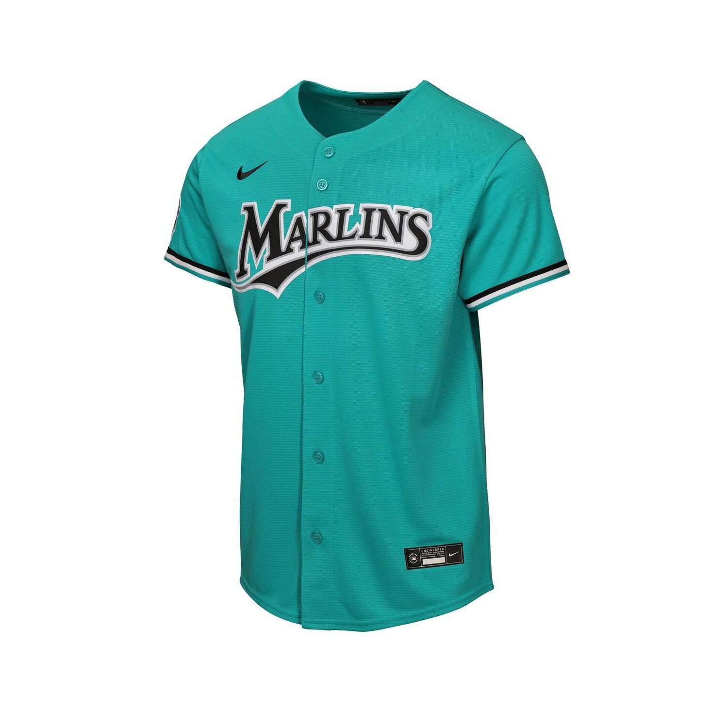 Big Boys and Girls Teal Miami Marlins Alternate Stadium Jersey