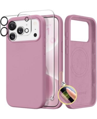 Magnetic for iPhone 17 Pro Max Case, Compatible with MagSafe, Liquid Silicone Anti-Scratch Shockproof Protective Phone Case