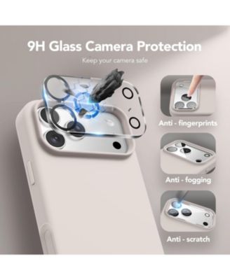 Magnetic for iPhone 17 Pro Case, Compatible with MagSafe, Liquid Silicone Anti-Scratch Shockproof Protective Phone Case 6.3 inch, Stone