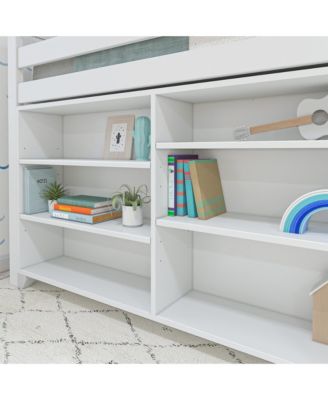 Low Loft With 3-Shelf Bookcase and 6-Shelf Bookcase