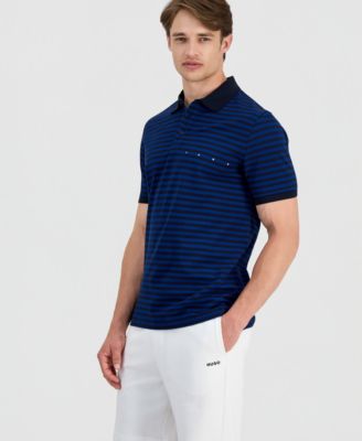 HUGO Men's Demspolo Striped Polo Shirt
